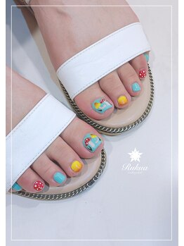 ルクア 中山店(Rukua)/【お客様デザイン】フットネイル