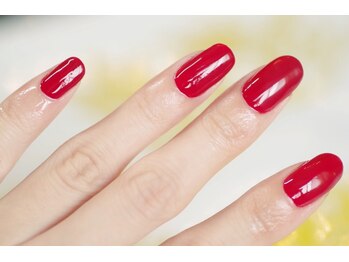 ネイルサロンアンドスクール リプレンダ(REPLENDA)/赤ネイル