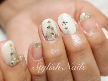 スタイリッシュネイルズ(Stylish Nails)/クリスマスツリー&雪の結晶5