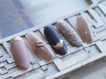 ジュジュ(Juju)/ぷっくりメタルとキラキラネイル