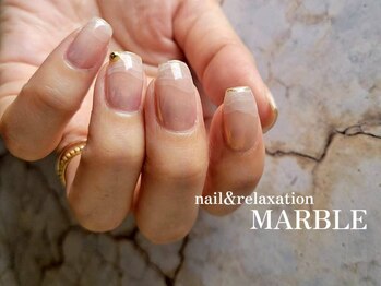 ネイルアンドリラクゼーション マーブル(MARBLE)の写真/ネイリストの技術とセラピストの知識で爪とお手元を心地よくケア◇爪だけでなく手全体がしなやかな美しさに