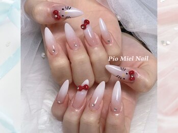 ピオミエルネイル 新宿(pio miel nail)/シンプルかわいいキャラネイル