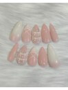王道バレエコアネイル