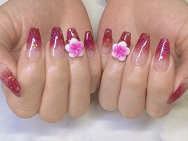 ラメグラスカルプ×プルメリア