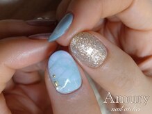 アミュリー ネイル アトリエ(Amury nail atelier)/キラふわ☆ラメニットネイル♪