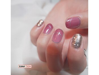 左右対称ネイル