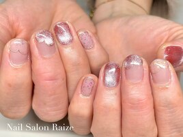 バレンタインネイル/韓国ネイル