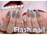 圧倒的キラキラ！60種類から選べるフラッシュネイル(ケア込) ¥4980