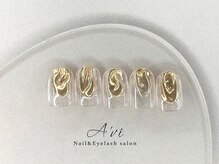 ネイルアンドアイラッシュ アヴィ(Nail and Eyelash A'vi)/ハンド定額デザイン　¥7600