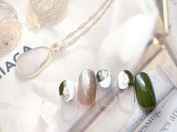 フルールソンネイル(fleur son nail)/11月定額シンプルアート