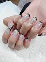 ピュアティネイル(purity nail)/キラキラフレンチ
