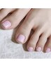 【深爪OK】[FOOTワンカラーmixラメ] 深爪でもカット仕方で変わる¥12,100→