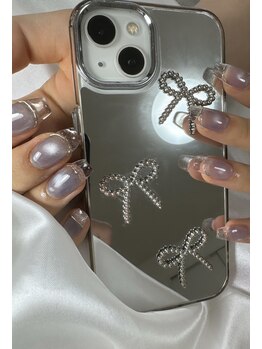 フラワーズネイル(flowers nail)/うるうる/クリアフレンチ