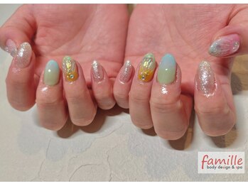 ファミーユ 清田通り店(famille)/貝殻ネイル