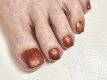 モーヴネイル(mauve.nail)/ラメワンカラーフットネイル