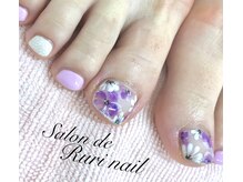 サロンドルリネイル(salon de Ruri nail)/上品フラワー♪