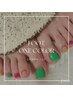フットネイル♪ 美フォルム艶ワンカラー　¥6,500