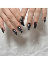 ヴィオリッシュ 大元店(VIOLISH)/black × white