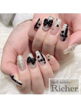 エスフィーネイルサロン リシェル(Esfy nailsalon Richer)/チェックネイル