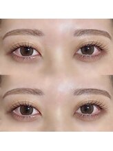 まつげパーマとアイブロウWAXのセットメニューあり！