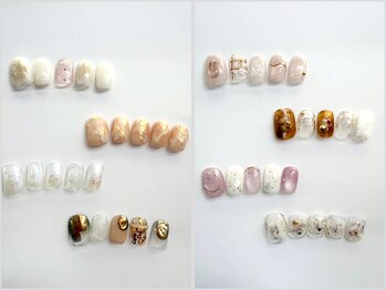 ラジュルネ(nail&eyelash La journee)の写真/ショートネイルに抜け感◎ミラーネイルと絶妙ニュアンスカラーで指先を上品に彩ります☆