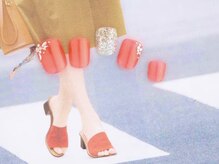 エムスラッシュ ネイル たまプラーザ(M.SLASH)/ビビットオレンジ