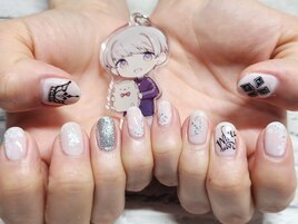 90分☆王冠ロゴネイル