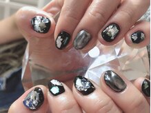 ネイルスタジオ ベレッツァ(BELLEZZA)/クールブラックネイル