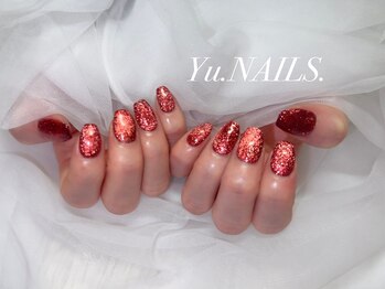 ユーネイルズ 恵比寿(Yu.NAILS.)/NEWカラー◎赤フラッシュマグ