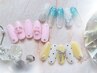 【Jrネイリスト】選べるトレンドアート/ワンホン定額　￥4500