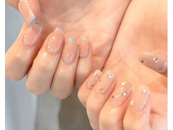 キャッツアイトーキョー 西荻窪店の写真/【最旬*自爪風ワンカラーネイル】自爪のような大人上品な指先に。25色からお好み/お肌に合った色をご選択◎