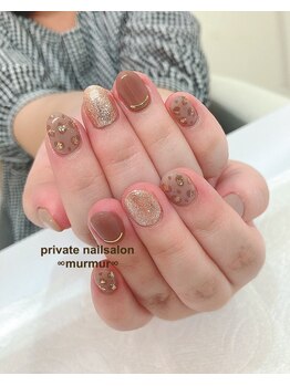 プライベート ネイルサロン マーマ(murmur)/お上品レオパードネイル