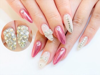 ネイルコレクション ピンク(Nail Collection Pink)/ジェル放題☆ミラー・リボン