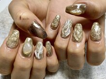 アイネイルズ 渋谷店(I nails)/ぷっくりベージュニュアンス