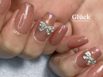 グリュック(Gluck)の写真/シンプルで上品、だけど可愛い◇一味違うお洒落な仕上がり！ムラ塗り・ベイビーブーマーもリーズナブルに♪