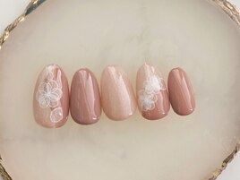 ツートーン×お花