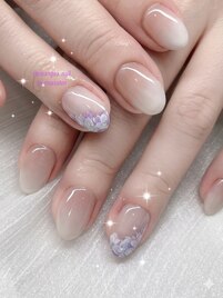 紫陽花ネイル