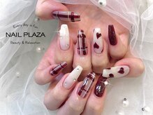 ネイルプラザ 河原町OPA店(NAIL PLAZA)/チェックネイル
