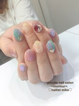プライベート ネイルサロン マーマ(murmur)/人魚の鱗ネイル