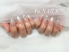 春ネイル◎マグオーロラグラデ
