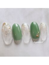 たゆ ネイル(たゆnail)/パラジェルグリーンカラーネイル