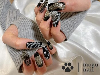 パールネイル/ブラックネイル