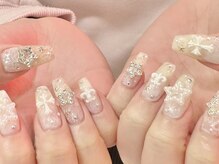 ジェミーネイル シンジュク(Jemiy nail shinjuku)/【Aoi】もやもやレース¥11500