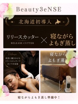 ビューティーセンス(Beauty 3eNSE)/北海道初★寝ながらよもぎ蒸し