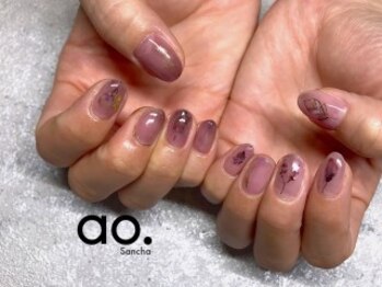 アオ 池尻大橋(ao.)/85min 押し花Nail