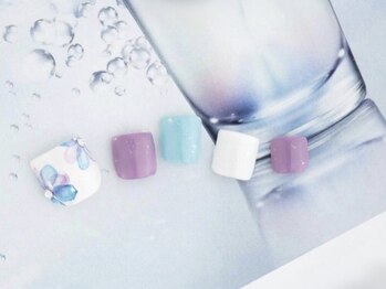 エムスラッシュ ネイル たまプラーザ(M.SLASH)/水彩画ネイル