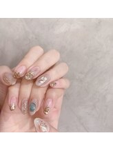 アティックネイルアトリエ(attic nail atelier)/大人ベージュニュアンス★