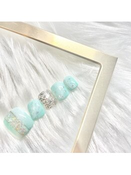 アンドラッシュネイル(&Lash nail)/フットネイル10本デザインコース