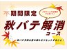 秋の疲れ解消2★全身45分+足ツボorアロマ30分+ドライヘッド20分 計95分