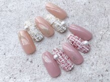 アバネイル 藤が丘(AVA NAIL)/HOTカタログ上位ツイードネイル